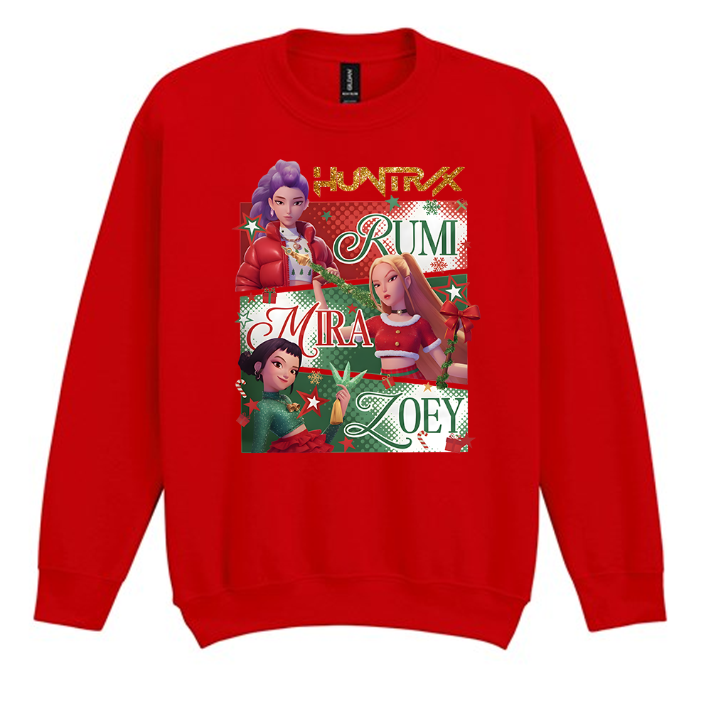 Huntrix Glitter KPop Christmas Jumper