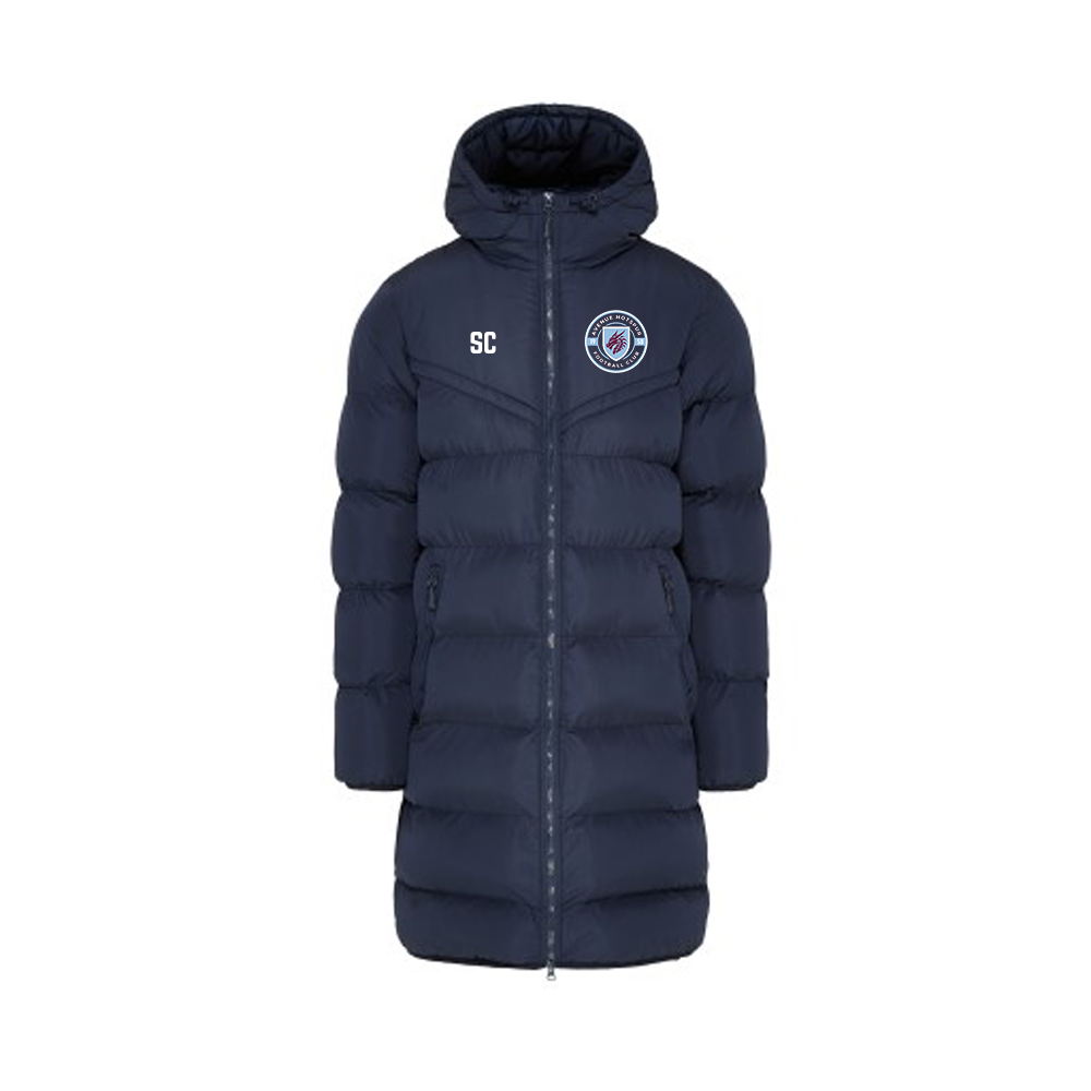 Chevron Puffer Coat - Avenue Hotspur