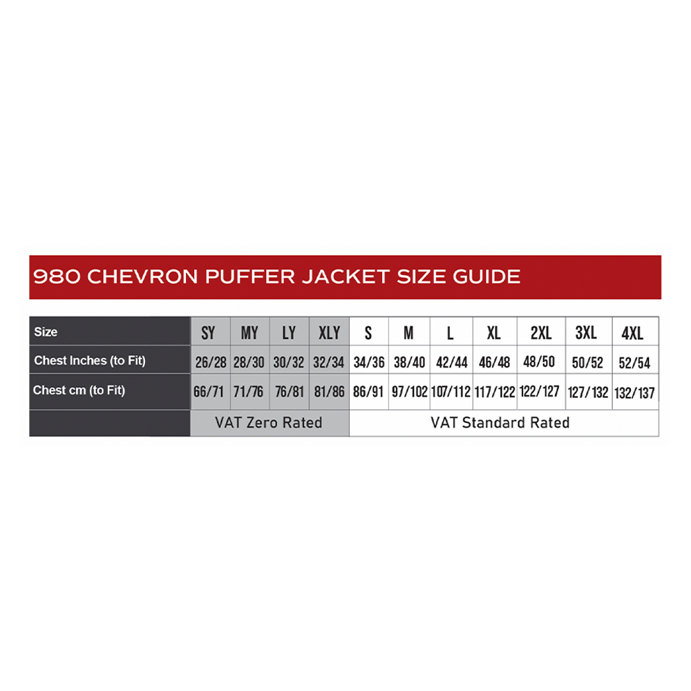 Chevron Puffer Jacket -  Litchard FC