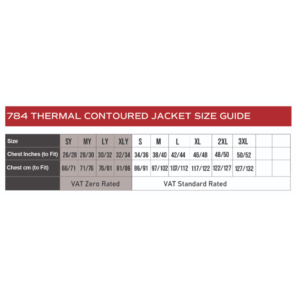 Contoured Thermal Jacket - CPD Treganna