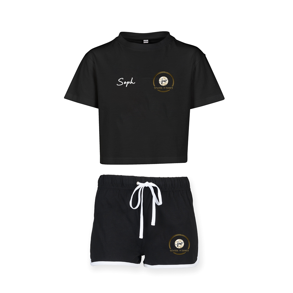 Cropped Tshirt and shorts set - JW School Of Dance