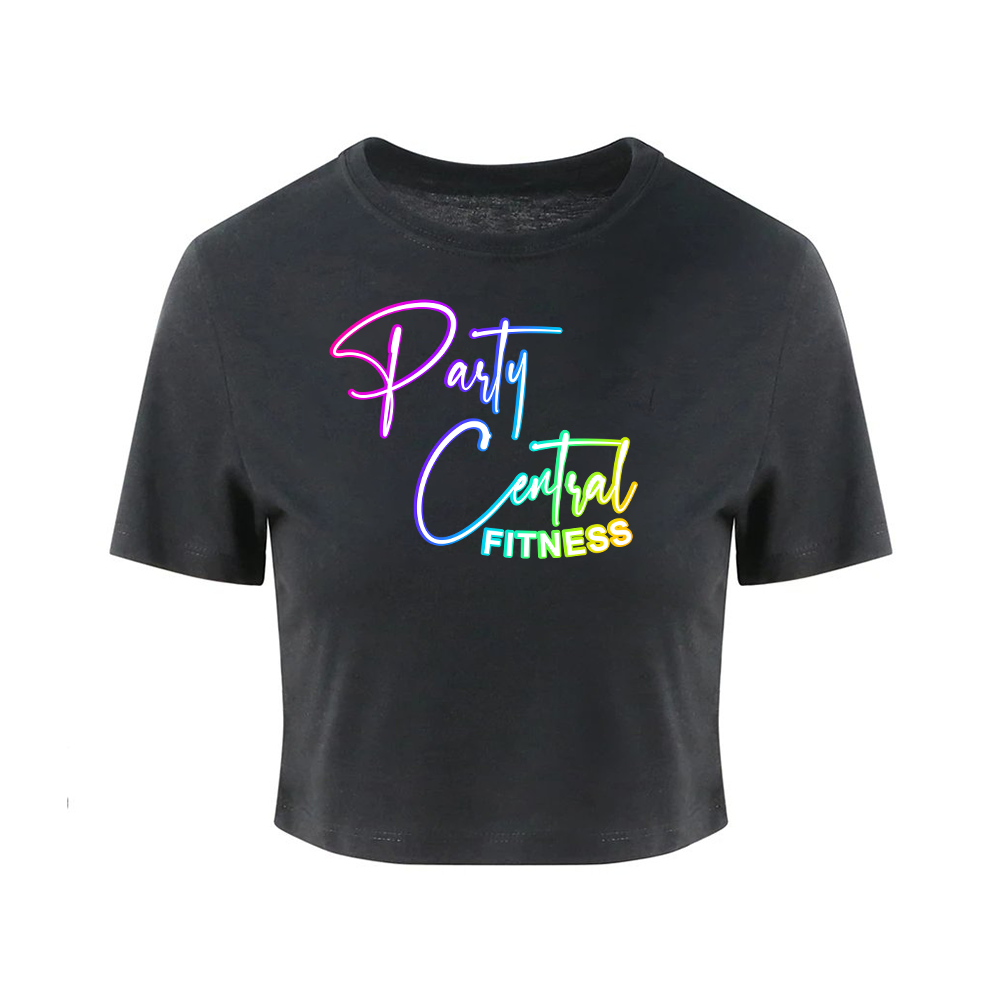 Party Central Fitness Cropped Tee