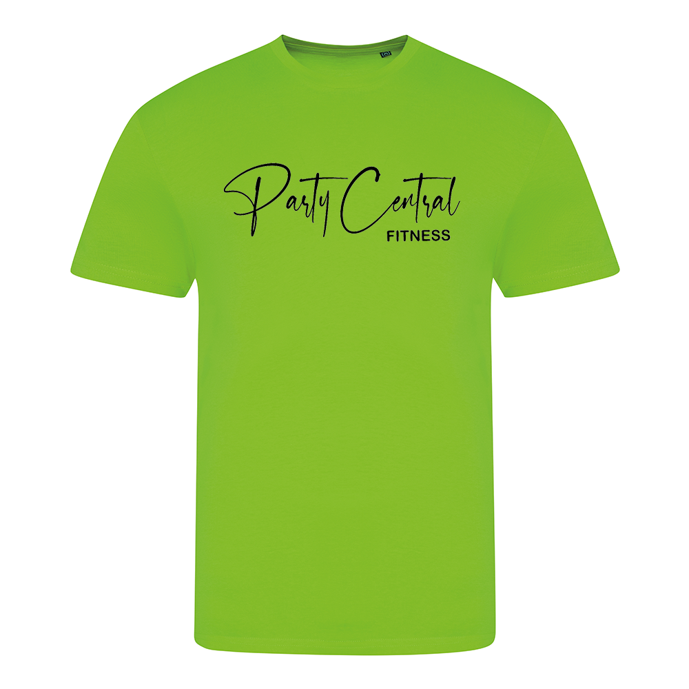 Neon Party Central Fitness Performance style Unisex Tshirt