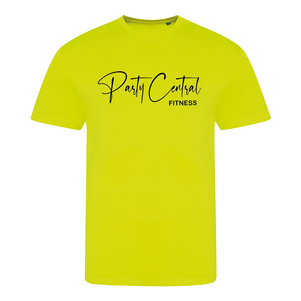 Neon Party Central Fitness Performance style Unisex Tshirt