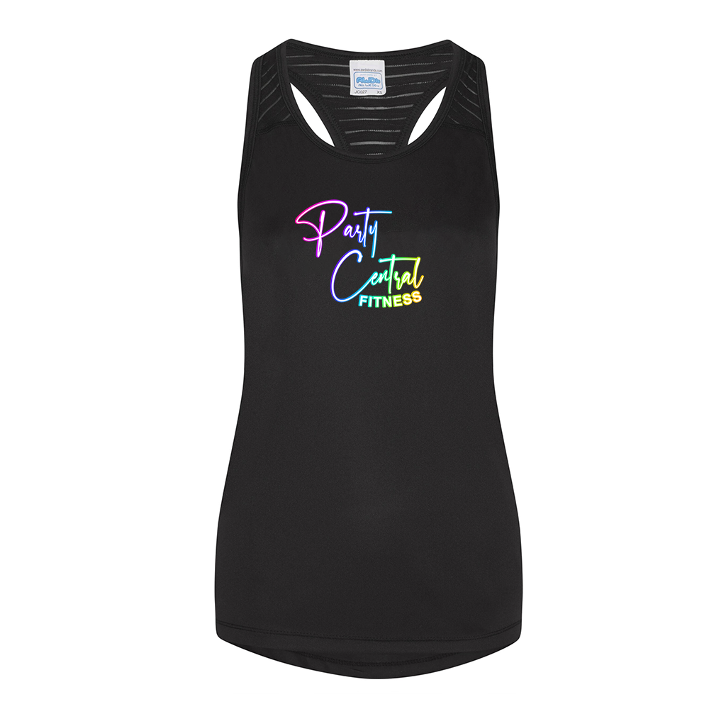 Party Central Fitness Black Performance Vest