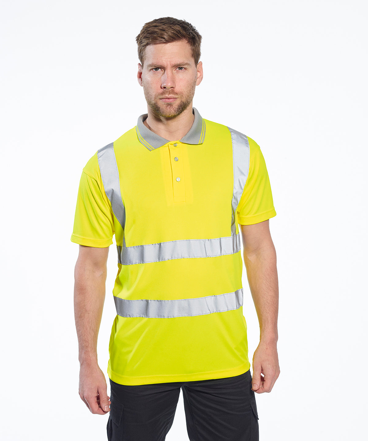 Portwest Hi-Vis Short Sleeved Polo - Mossfords