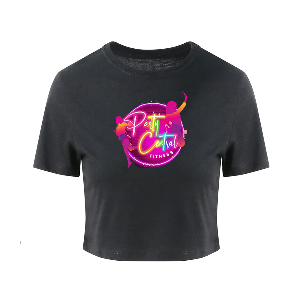 Party Central Fitness Cropped Tee