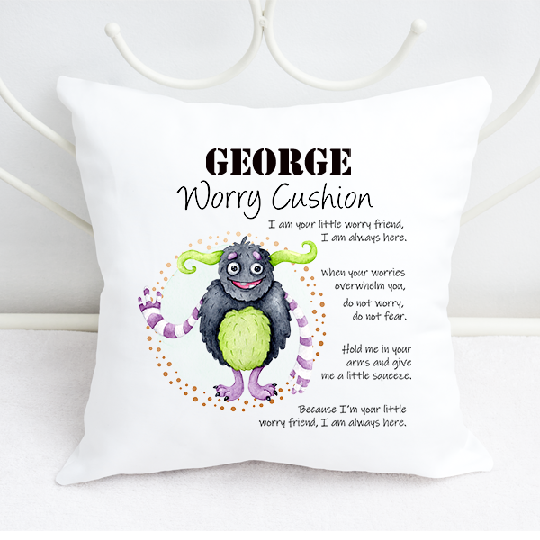 Boys Personalised Cartoon Long Arms Worry Cushion