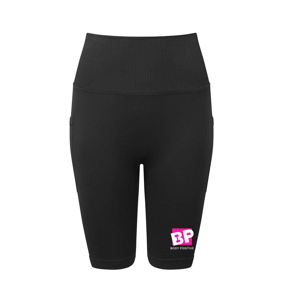 Body Positive Ribbed Cycling Shorts