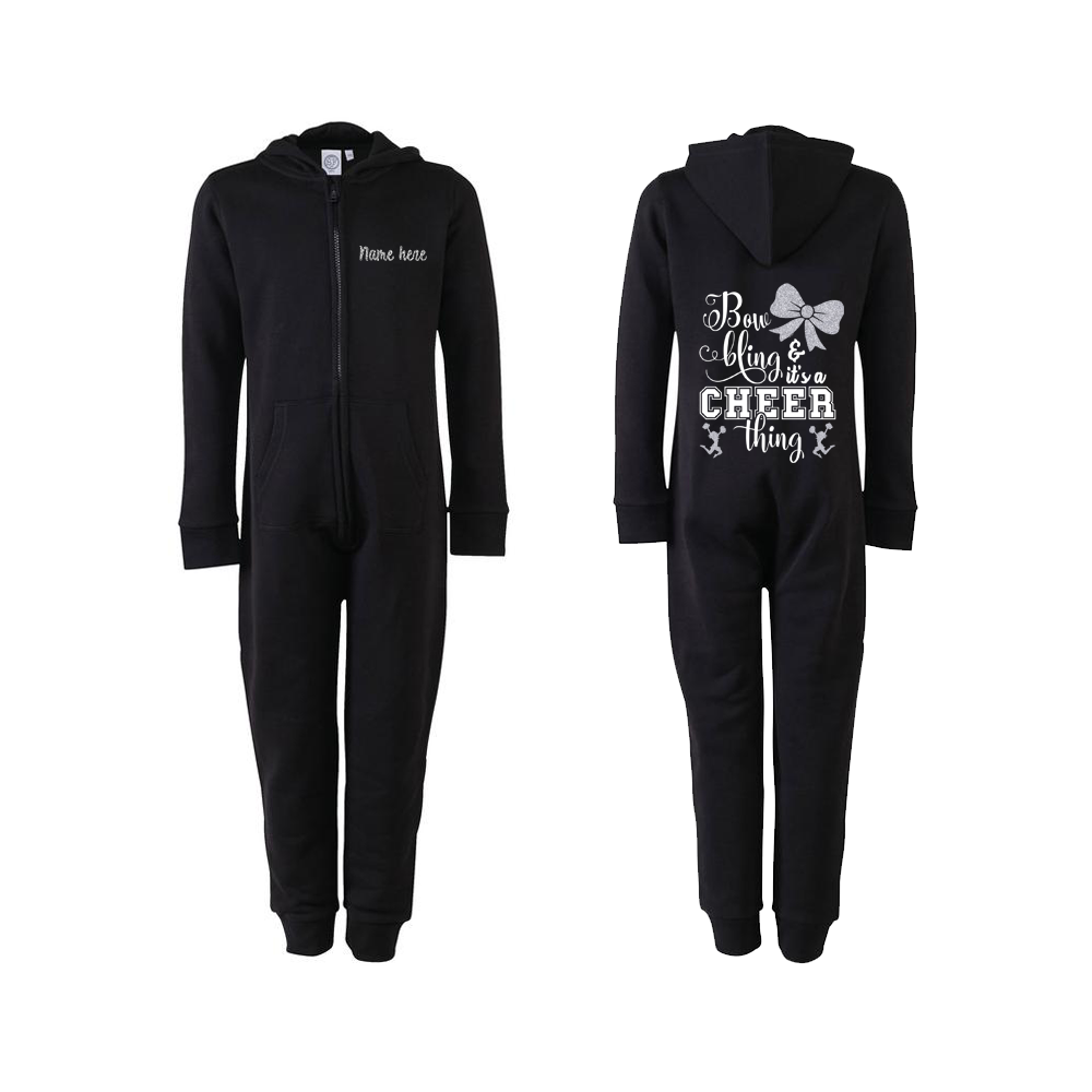 Bow Bling Personalised Cheerleading Onesie