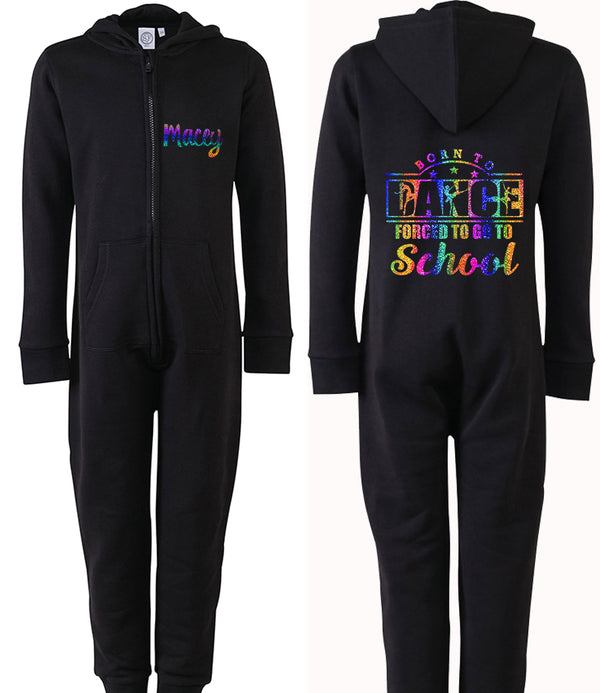 Born To Dance, Forced To School Personalised Onesie