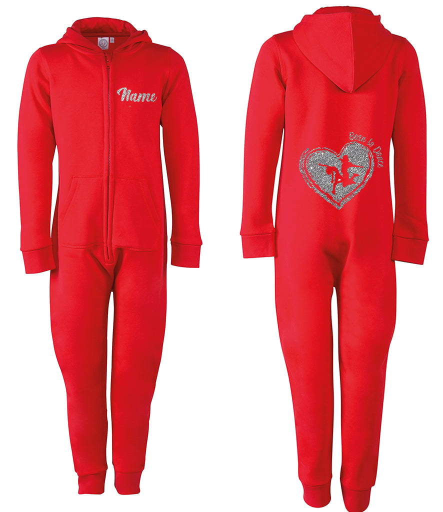Born To Dance Heart Personalised Onesie