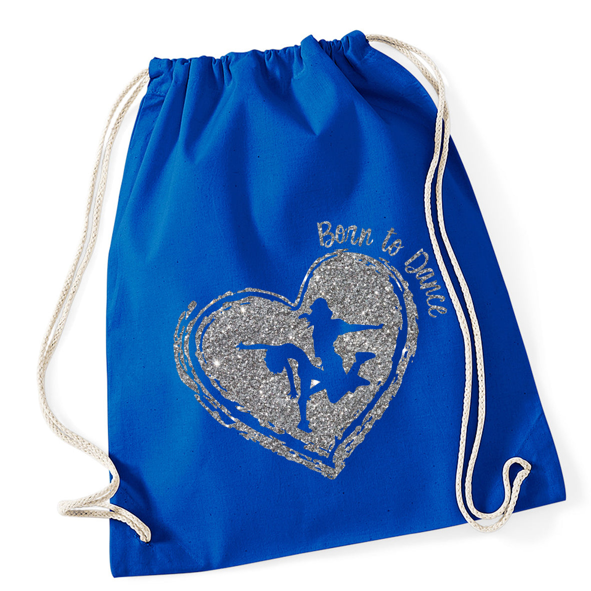 Born To Dance Heart Drawstring Bag
