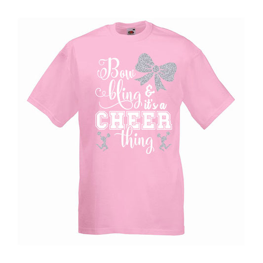 Bow Bling Cheerleading Tshirt
