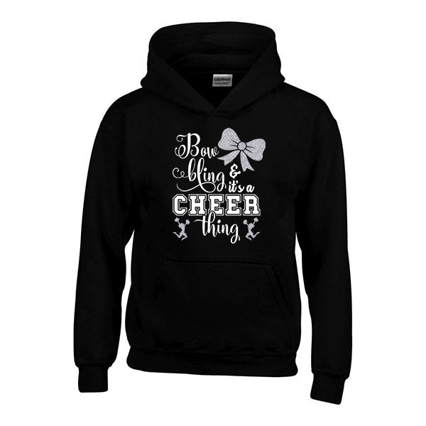 Bow Bling Cheerleading Hoodie