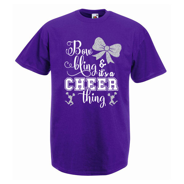 Bow Bling Cheerleading Tshirt