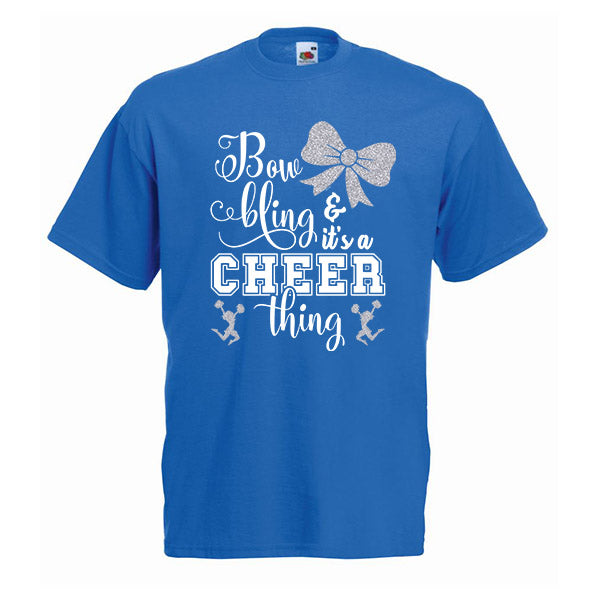 Bow Bling Cheerleading Tshirt