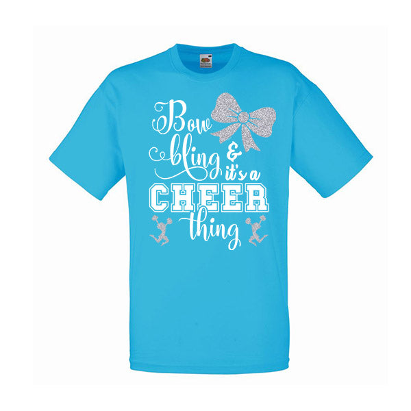 Bow Bling Cheerleading Tshirt