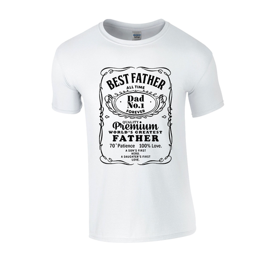 Dad Whisky Label Tshirt