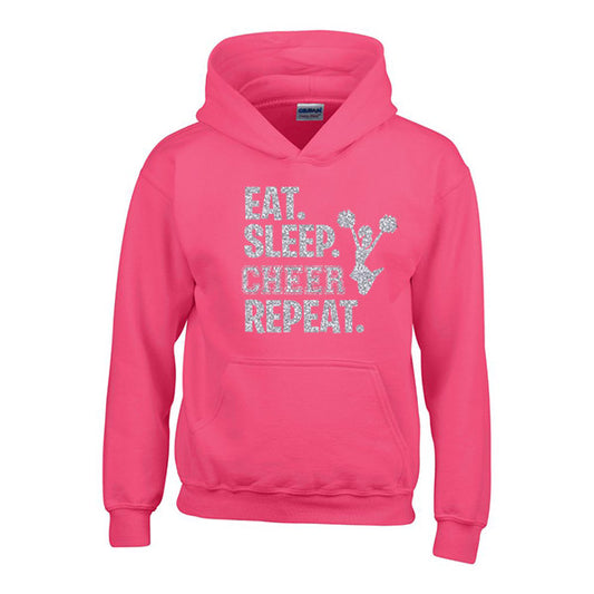 Eat Sleep Cheer Repeat Personalised Hoodie