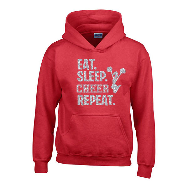 Eat Sleep Cheer Repeat Personalised Hoodie