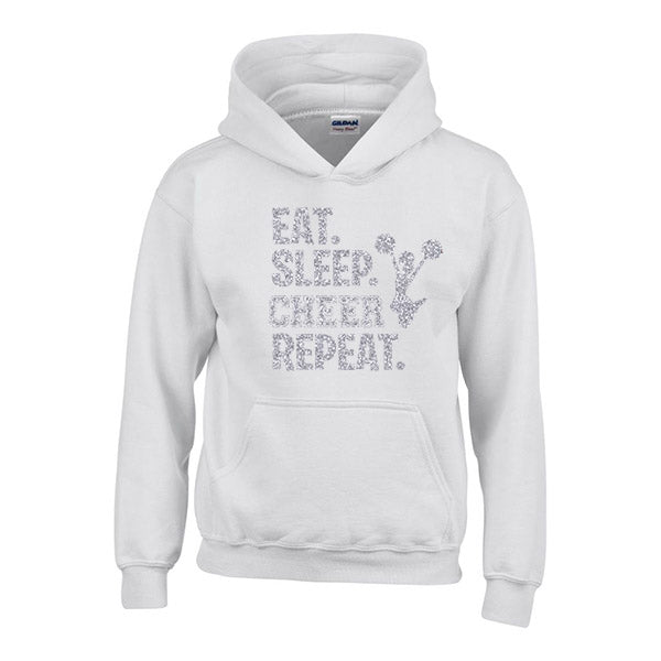 Eat Sleep Cheer Repeat Personalised Hoodie