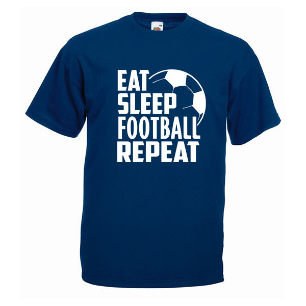 Eat Sleep Football Repeat Tshirt