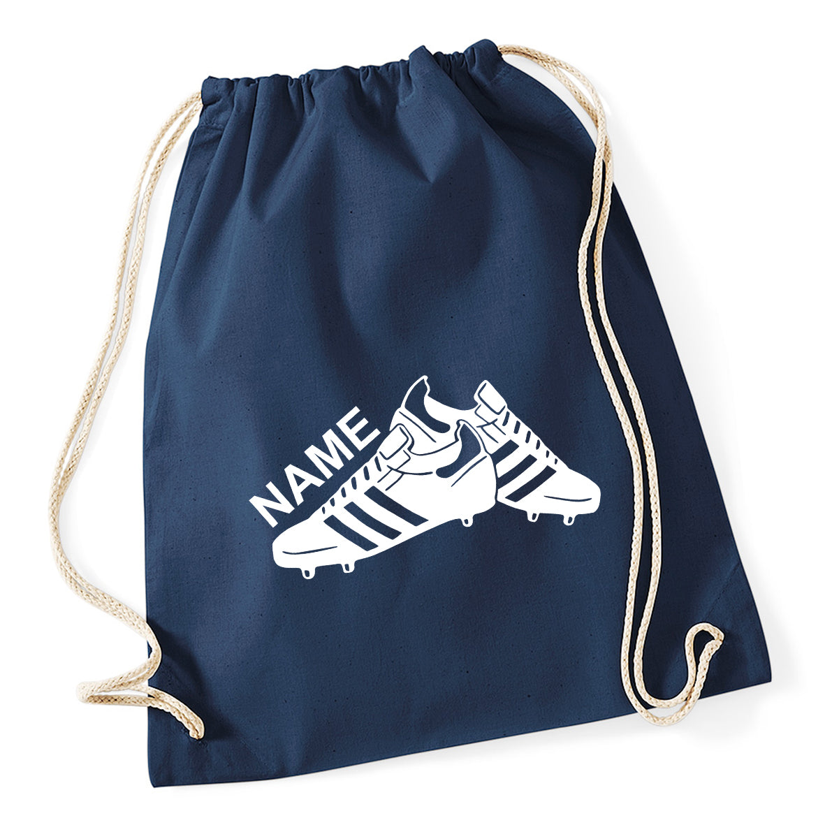 Football Boots Personalised Drawstring Bag