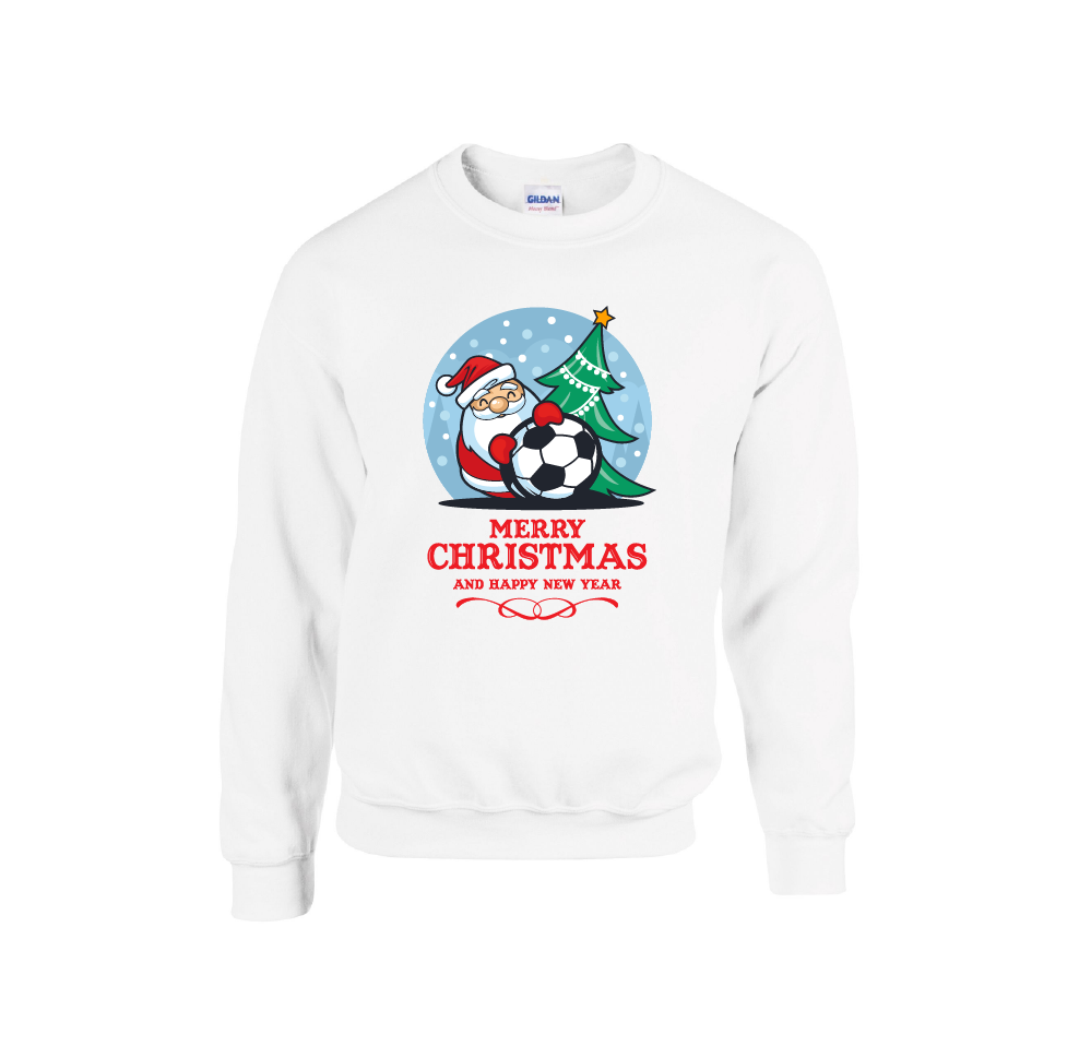 Football Santa Merry Christmas - Christmas Jumper