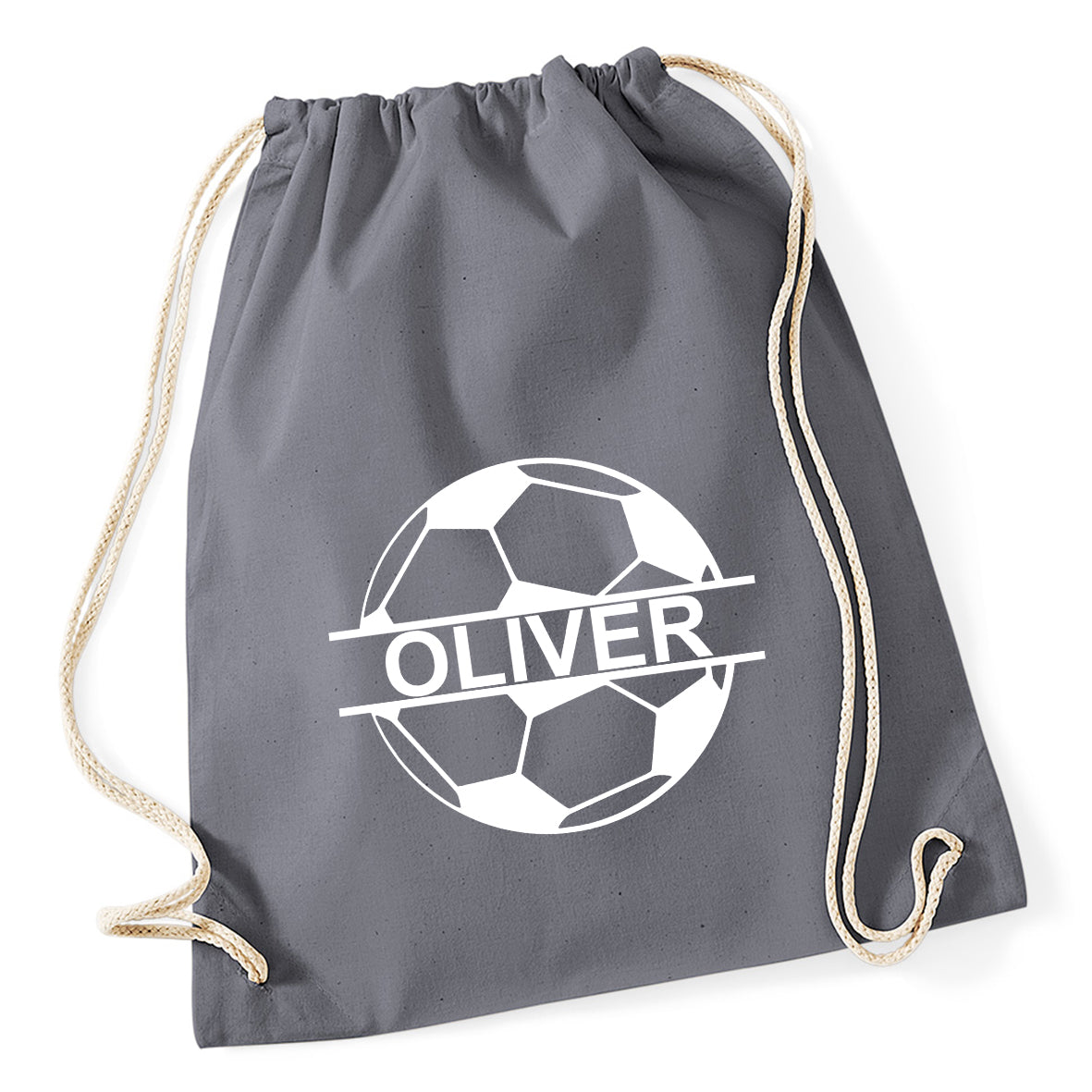 Football Personalised Drawstring Bag