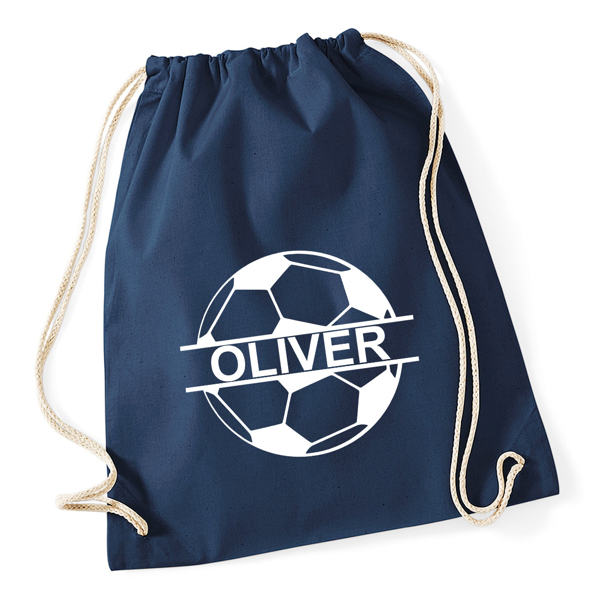 Football Personalised Drawstring Bag