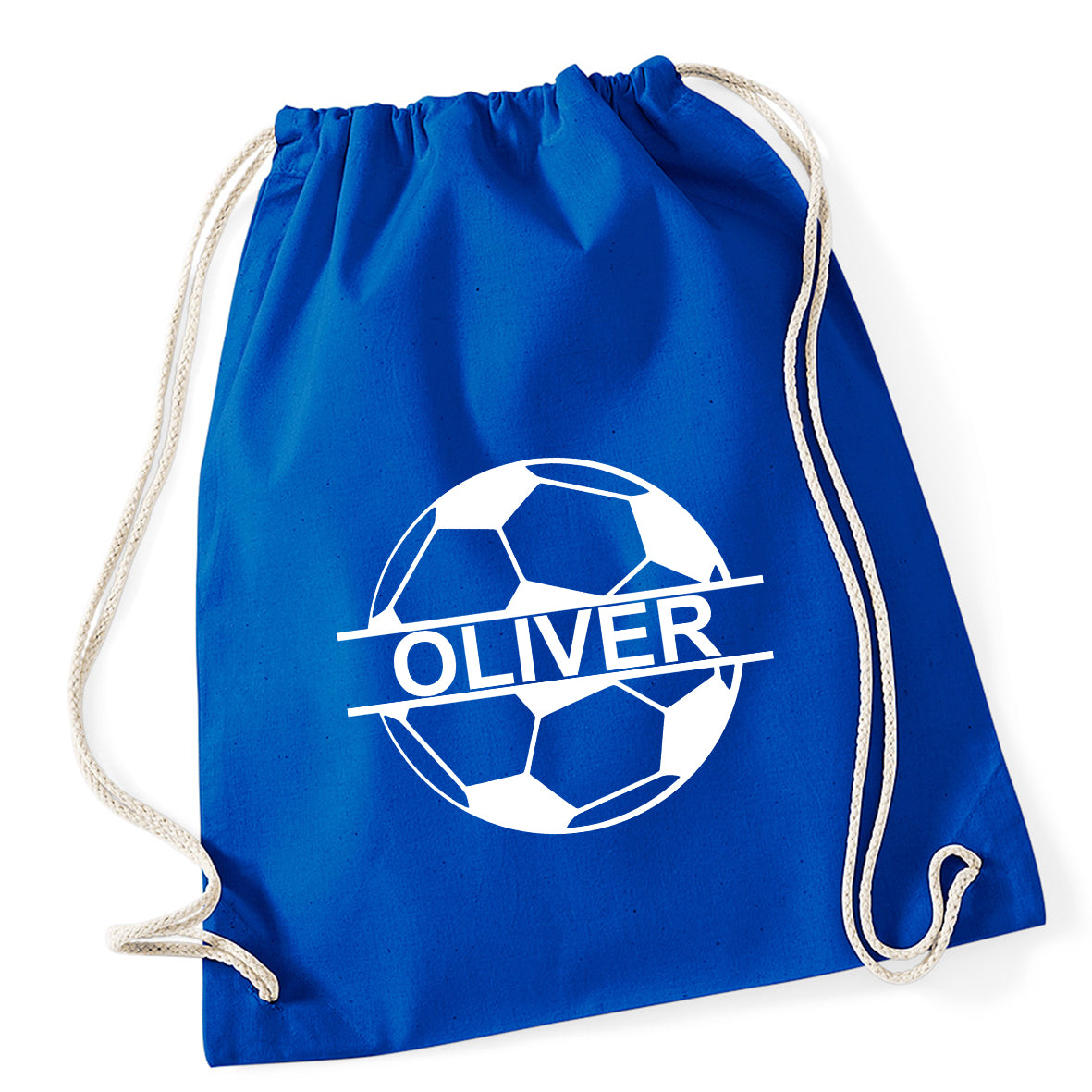 Football Personalised Drawstring Bag