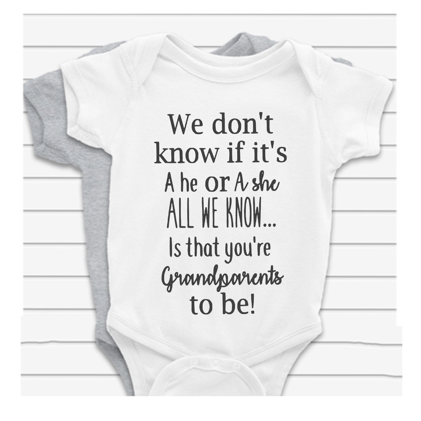 Grandparents to be! Baby Vest