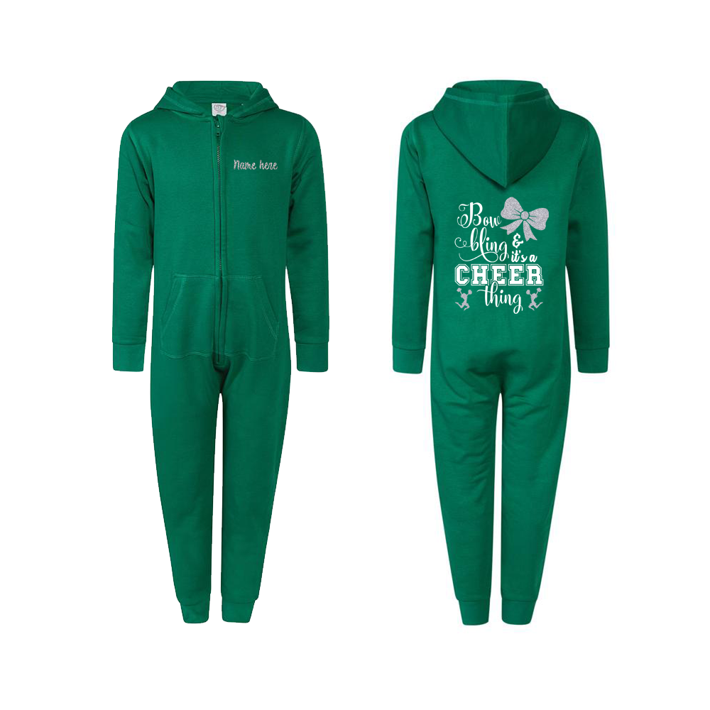 Bow Bling Personalised Cheerleading Onesie