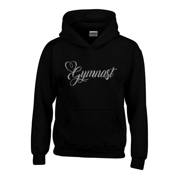 Swirly Heart Gymnast Personalised Hoodie
