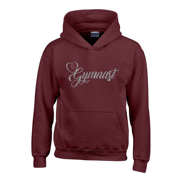 Swirly Heart Gymnast Personalised Hoodie
