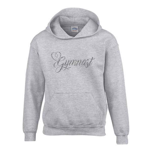 Swirly Heart Gymnast Personalised Hoodie