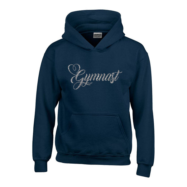Swirly Heart Gymnast Personalised Hoodie