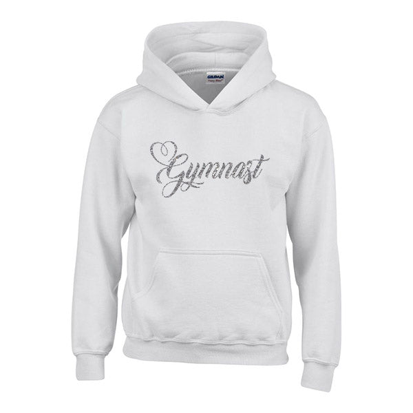 Swirly Heart Gymnast Personalised Hoodie