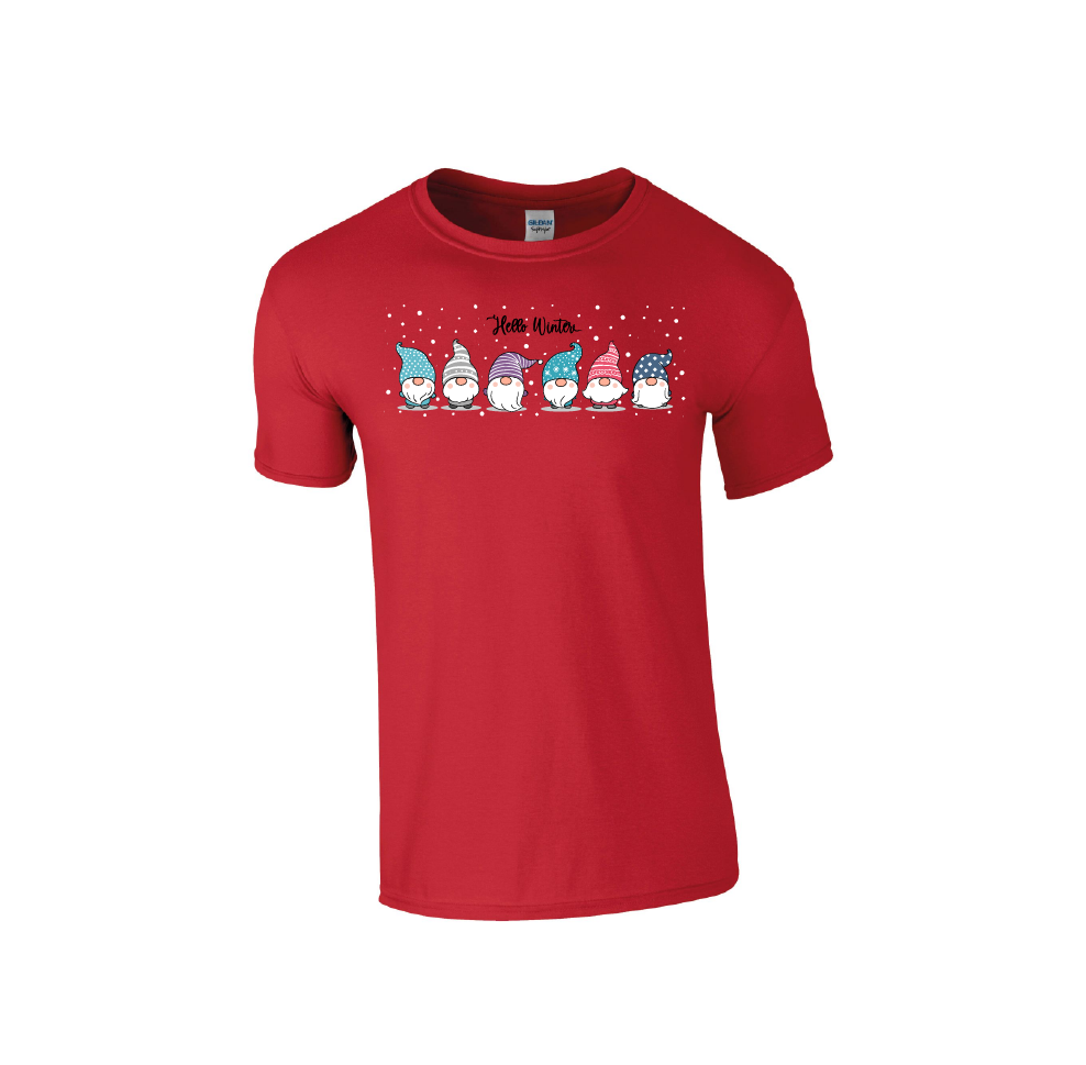 'Happy Winter' Gnomes - Christmas Tshirt