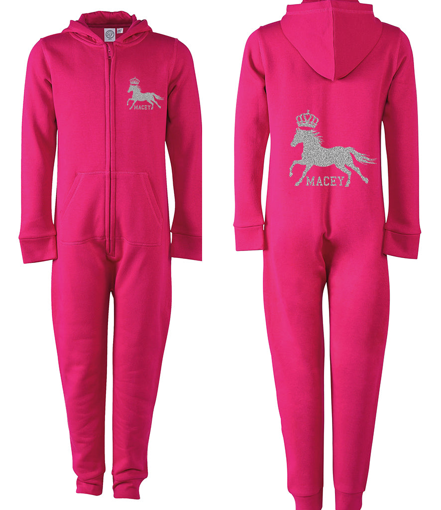 Horse Crown Personalised Onesie