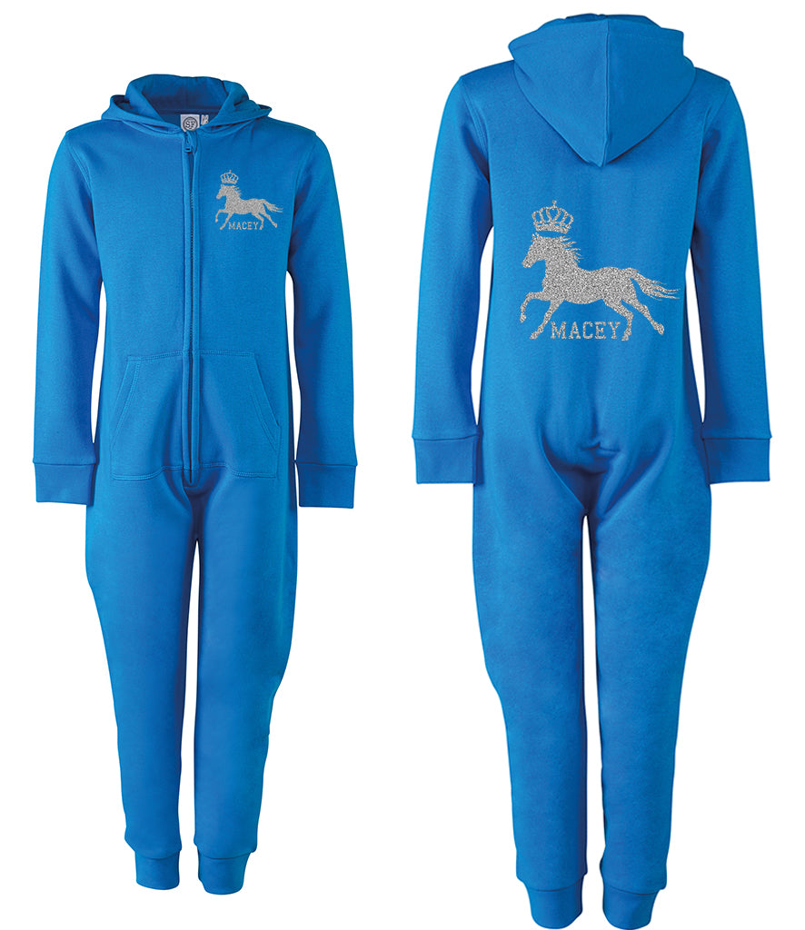 Horse Crown Personalised Onesie