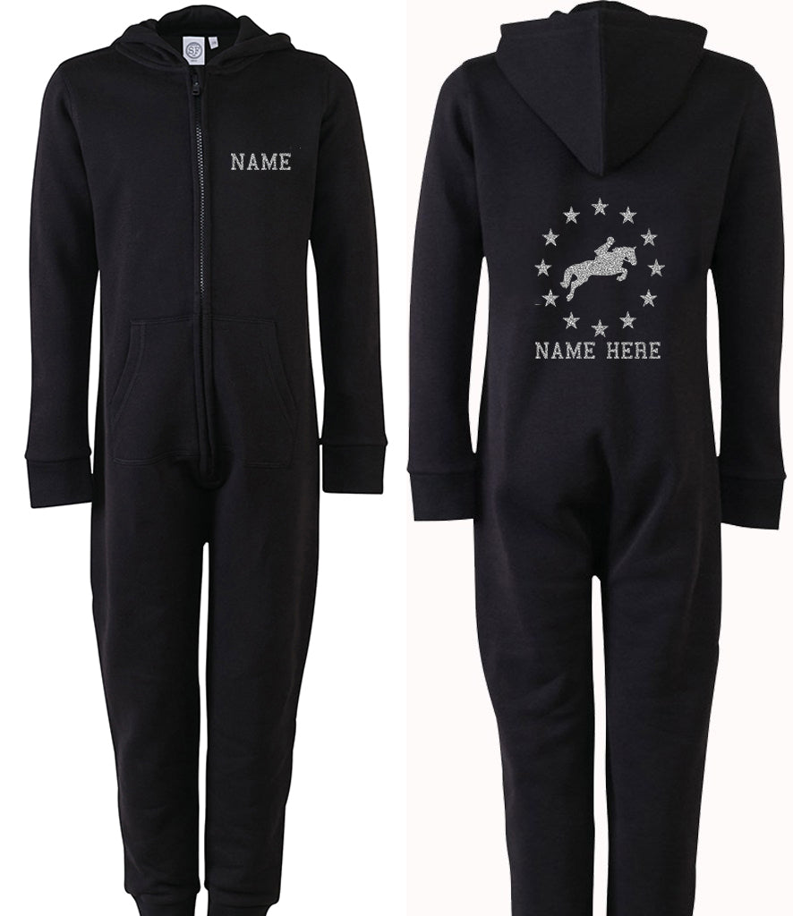 Horse Stars Horse Riding Personalised Onesie