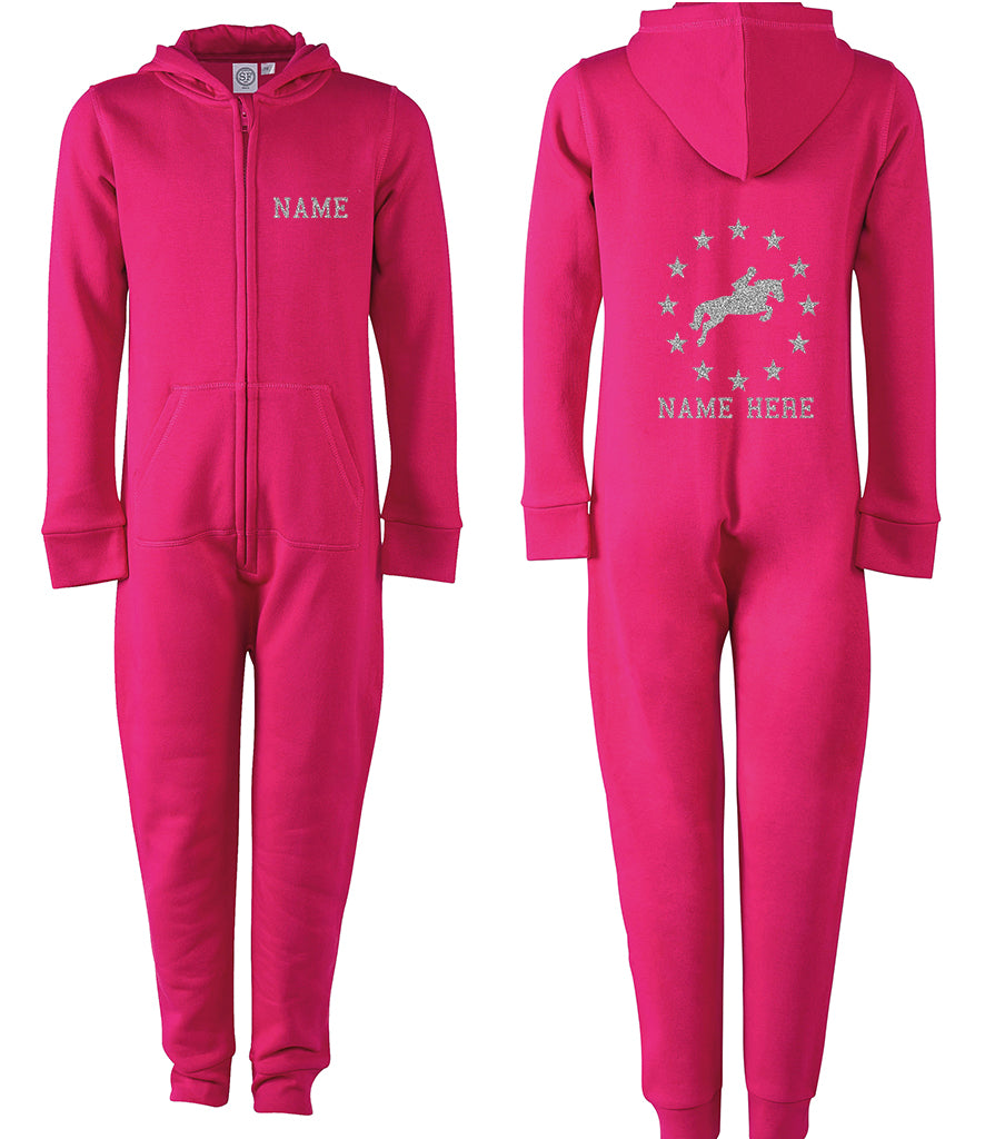 Horse Stars Horse Riding Personalised Onesie