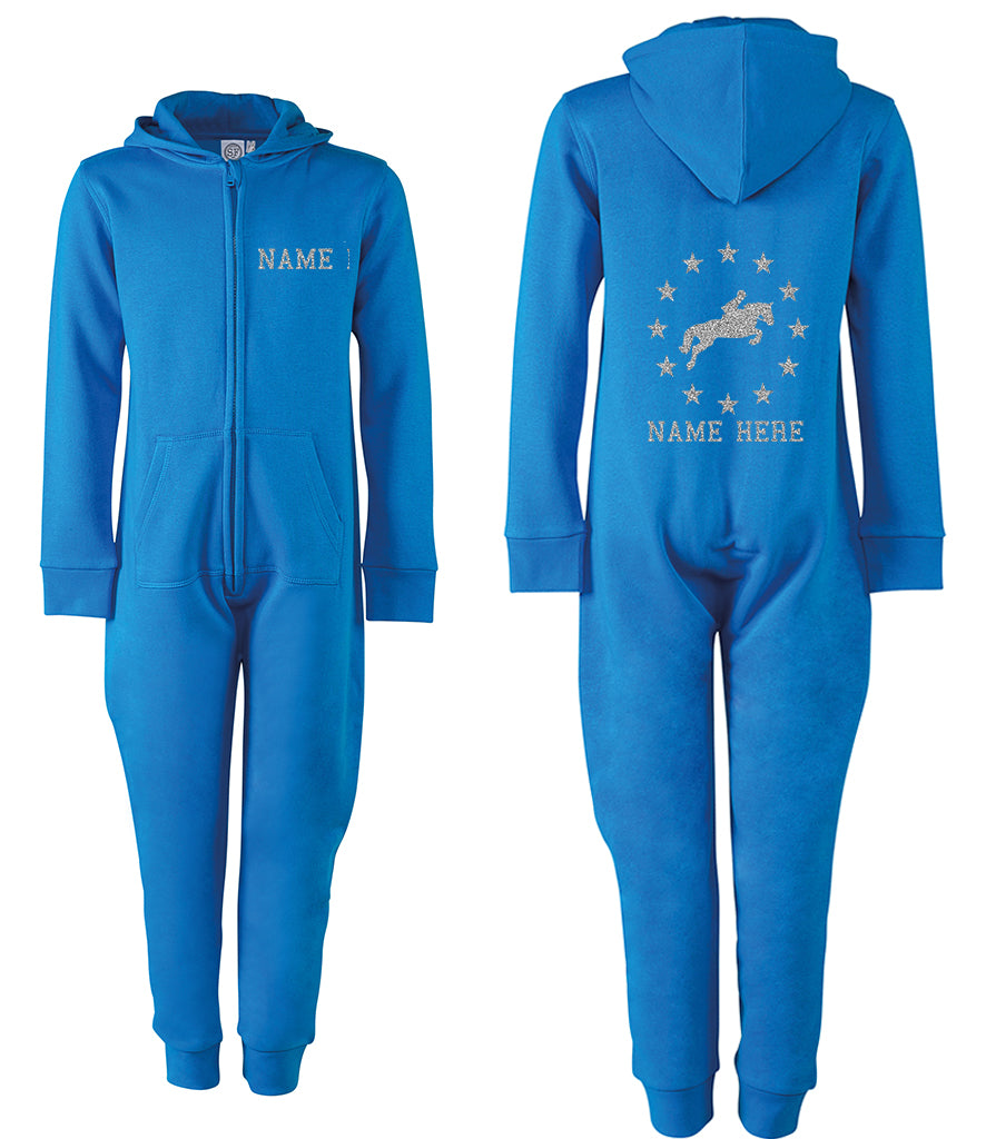 Horse Stars Horse Riding Personalised Onesie
