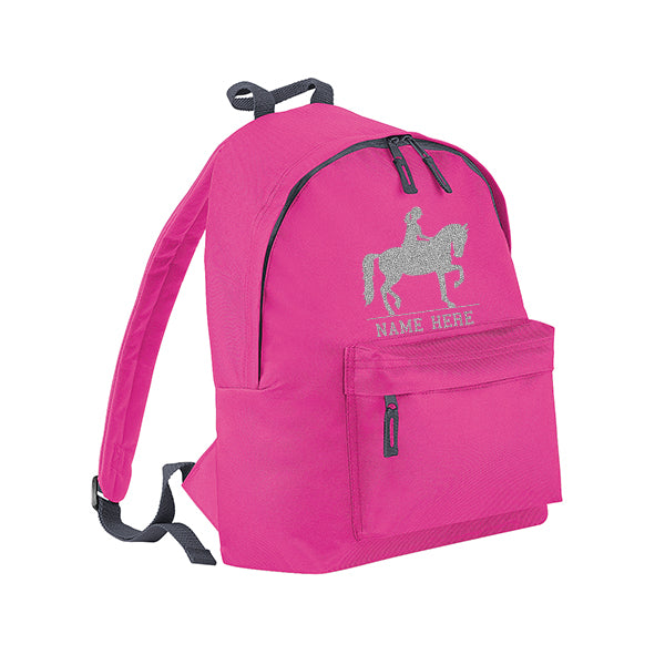 Horse Rider Personalised Rucksack