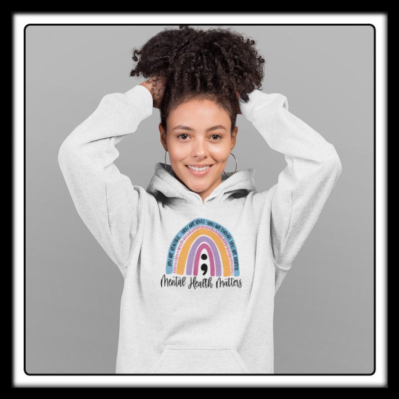Mental Health Matters Rainbow Hoodie