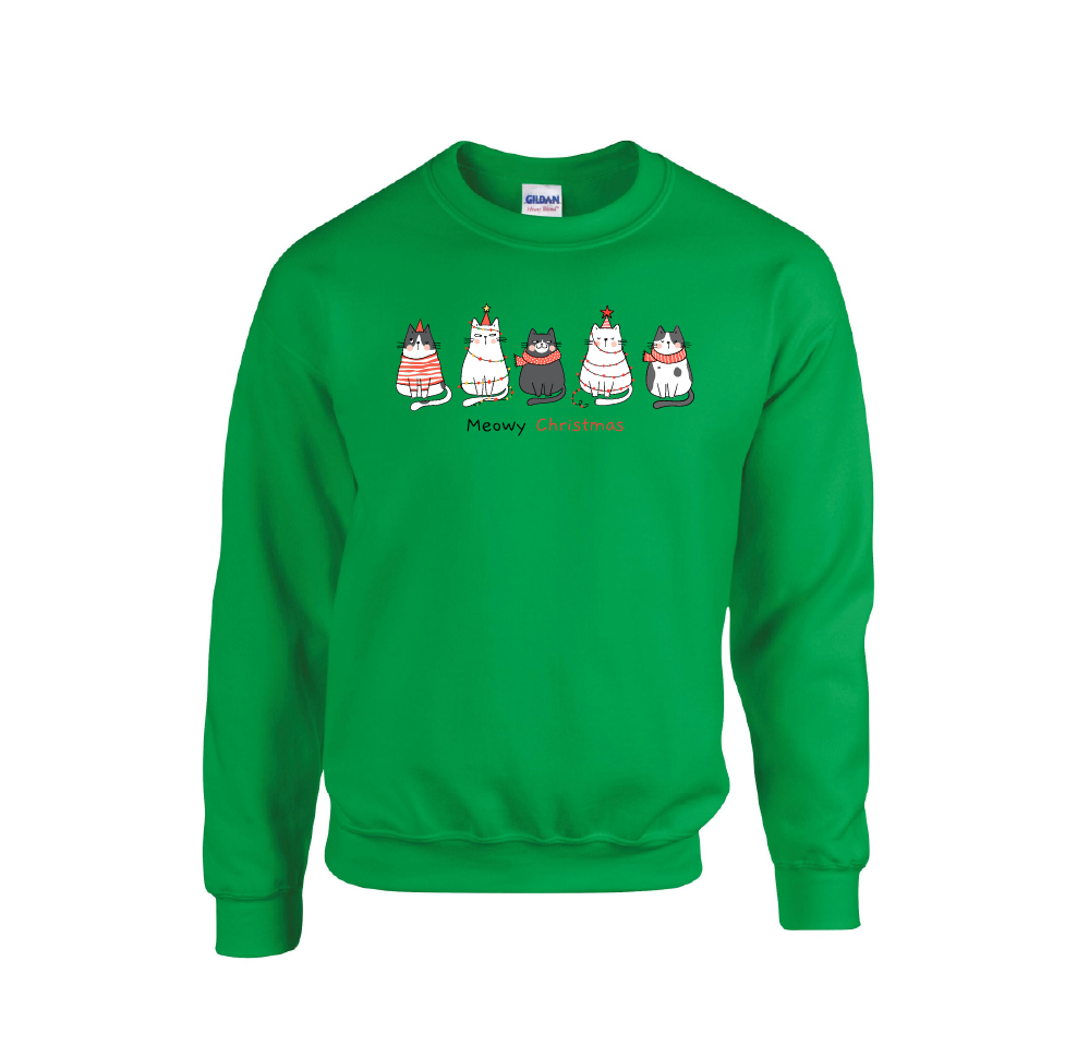 Cat Line 'Meowy Christmas' v2 - Christmas Jumper