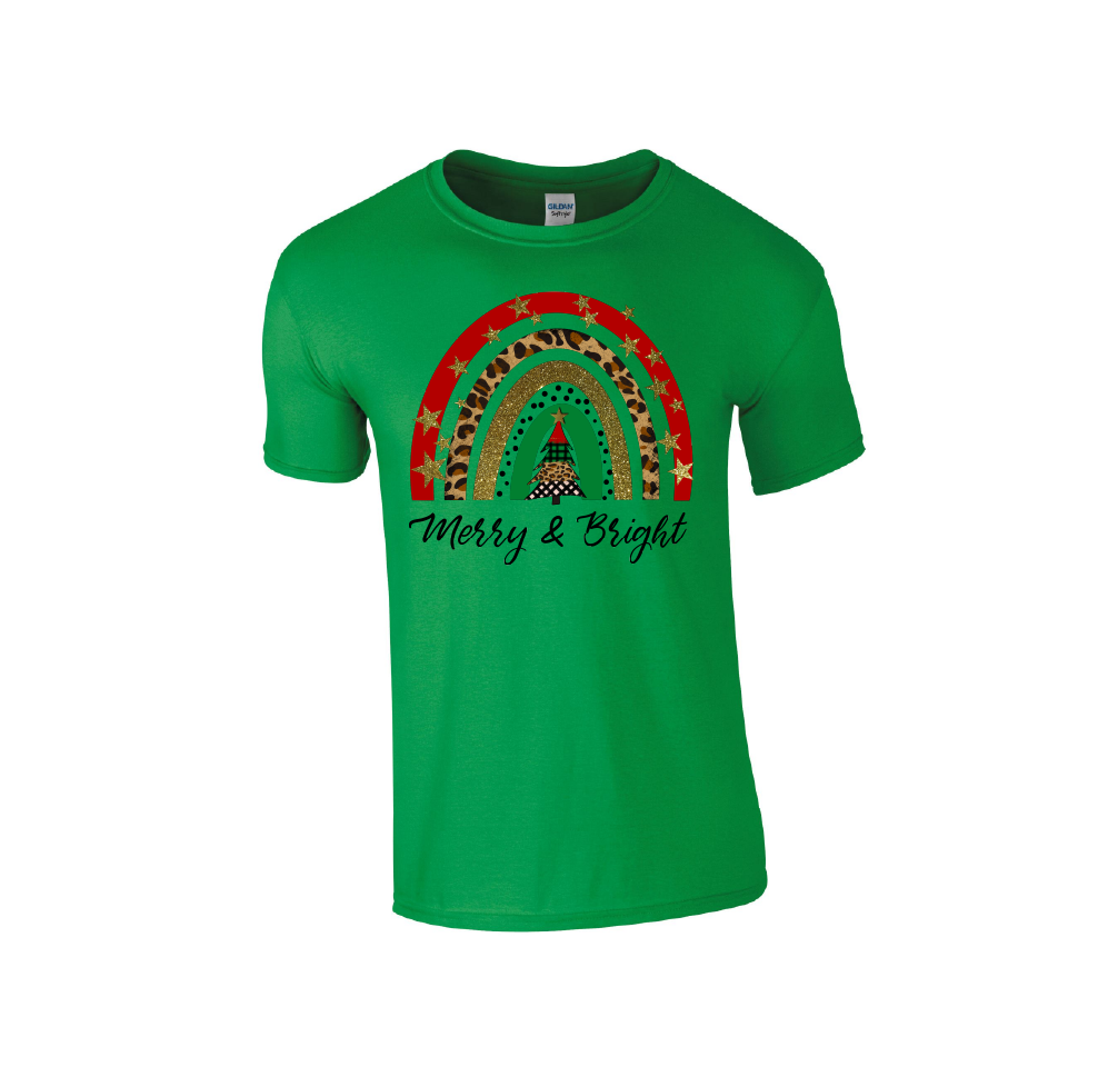 Merry & Bright Christmas - Christmas Tshirt
