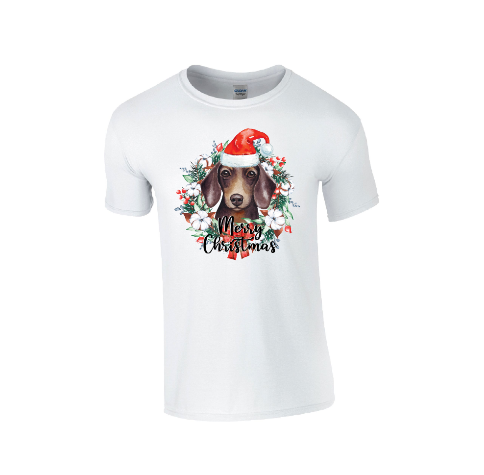 Dachshund Merry Christmas - Christmas Tshirt
